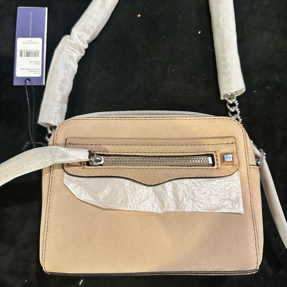 NWT Rebecca Minkoff Regan Bag in Sandstone suede.